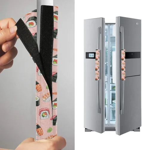 Vista 58 de Juego de 2 fundas para manija de puerta de refrigerador