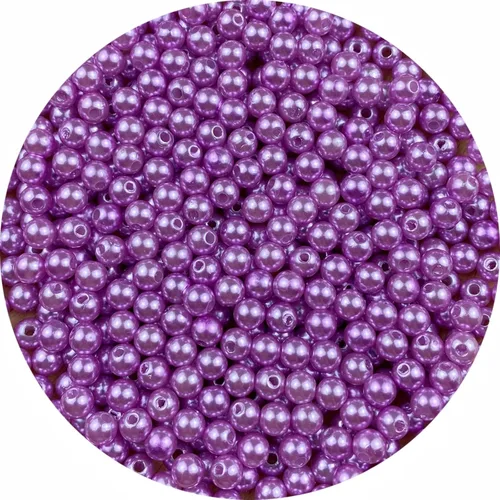 Vista 62 de Perlas de imitación, 4000 unidades de cuentas para manualidades, perlas sueltas de 3 mm, cuentas redondas para collares, pulseras, llaveros