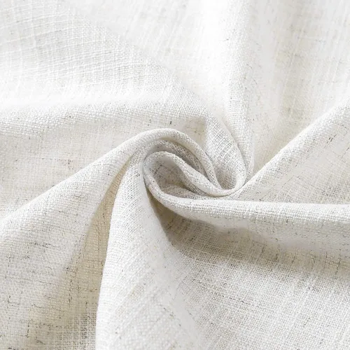 Vista 3 de Macochico Cortinas opacas de lino sintético de 52 pulgadas de ancho x 96 pulgadas de largo, panel de cortinas plisadas para dormitorio, aulas