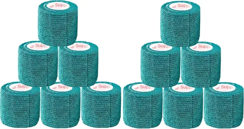 Vista 86 de Cinta adhesiva para veterinarios (negro) (paquete de 2) (2 pulgadas x 15 pies), autoadhesiva, adherente, cohesiva, flexible, autoadhesiva, rollo