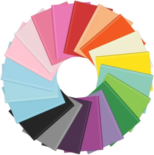 Vista 12 de Bouiexye - 60 hojas de papel de seda negro/oro/plata, papel de seda multicolor a granel, para envolver regalos, bricolaje, arte, manualidades