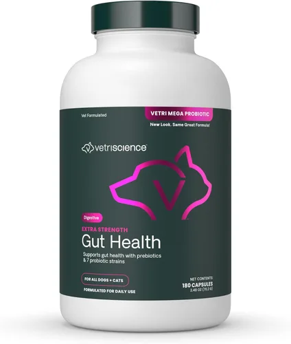 Vista 11 de VetriScience Laboratories - Mega Probiotic para perros y gatos, 120 cápsulas.