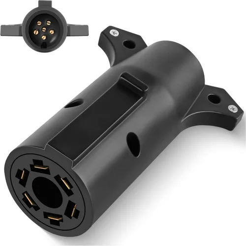Vista 17 de Nilight Adaptador de remolque de hoja plana de 7 vías a 4 vías, carcasa de nailon resistente a prueba de agua, conector de cableado de 7 pines a 4