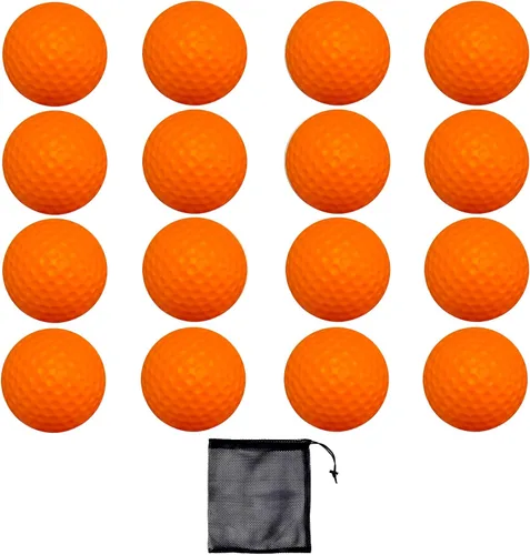 Vista 12 de Pelotas de práctica de golf de espuma, paquete de 16 o 54 pelotas de golf suaves de vuelo limitado, perfectas para práctica de swing en interiores