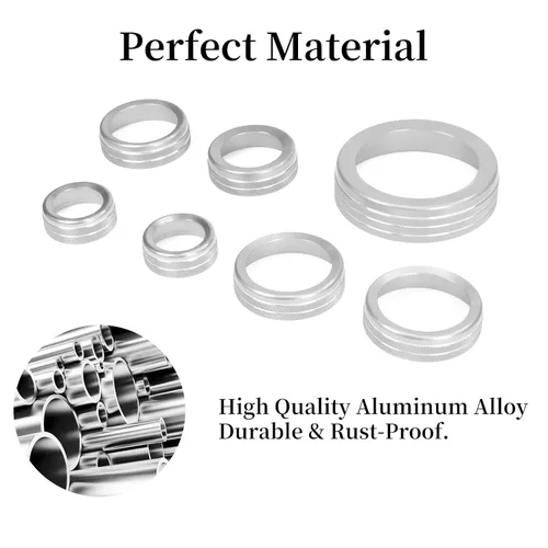 Vista 2 de Accesorios para Ford Bronco Sport 2021 2022 2023 2024 Perilla del Interruptor del Aire Acondicionado AC Perilla del Interruptor de Faros Delanteros