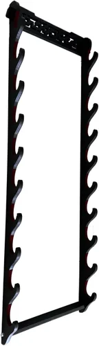 Vista 10 de Soporte para espada Katana - Soporte de pared para espada samurái de 4 niveles, soporte de exhibición de espadas Wakizashi Tanto Wakizashi Tanto