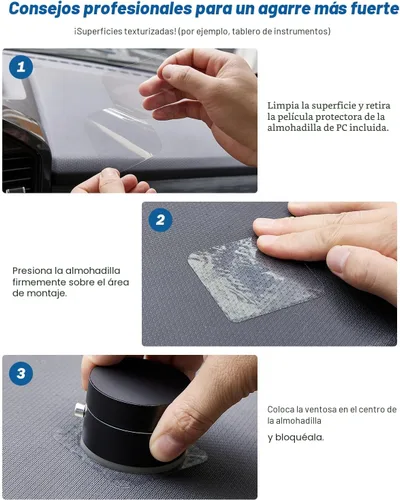 Vista 7 de JOYTUTUS Soporte de teléfono de ducha, soporte de teléfono reutilizable con ventosa para ducha, espejo, cocina, ventana y baño, soporte de teléfono