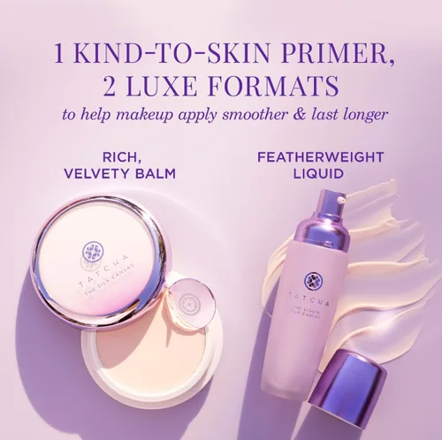 Vista 6 de Tatcha Liquid Silk Canvas Weightless Oil-Free Liquid Silk Face Primer, 30 ml 1 oz