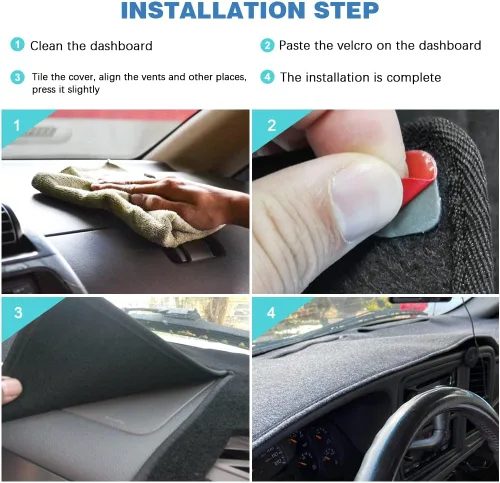 Vista 6 de Cubierta de Tablero Compatible con Silverado 1500 2500 3500 1999-2006 GMC Sierra Pickup Avalanche Tahoe Suburban GMC Yukon 2000-2006 Cubierta