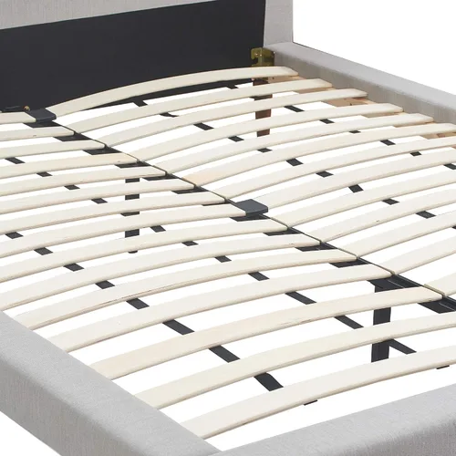 Vista 7 de Serta Sierra Collection - Cama de plataforma tapizada, diseño de perfil bajo, cabecera capitoné, tela texturizada suave, no requiere somier