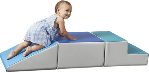 Vista 3 de Factory Direct Partners 11618-CTNV SoftScape - Escalador para niños pequeños, estructura de juego activo para interiores (juego de 3 piezas)