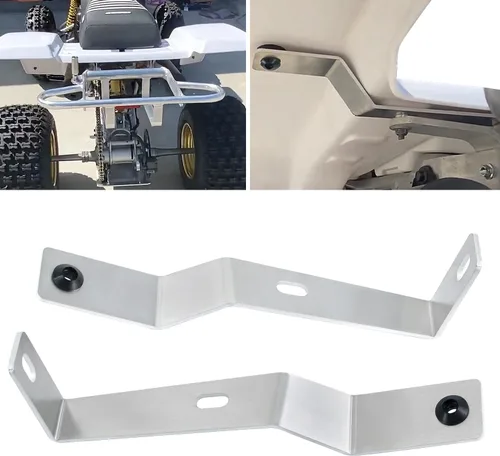 Vista 2 de Kit de abrazaderas de soporte de refuerzo del guardabarros trasero compatible con Yamaha Banshee 350 YFZ350 1987-2006