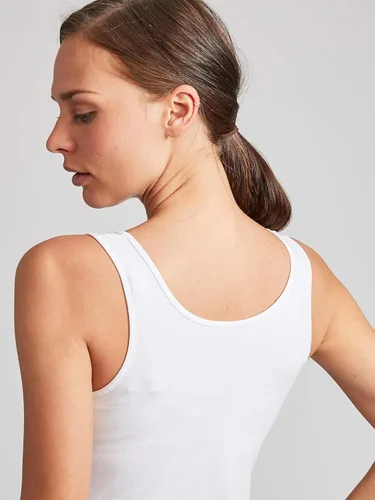 Vista 4 de Kalon Paquete de 4 camisetas sin mangas con cuello redondo para mujer