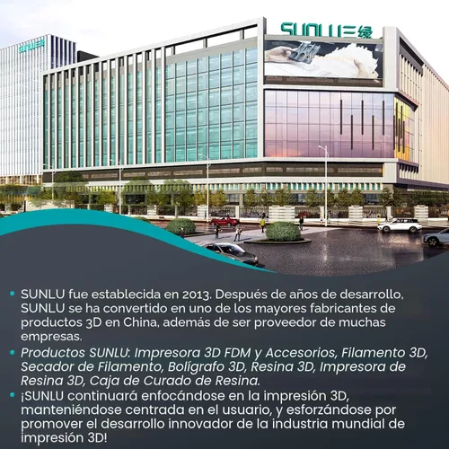 Vista 10 de SUNLU PLA filamento para impresora 3D, 1,75 PLA, precisión dimensional +/- 0.001 in, bobina de 2.2 lb 0.069 in