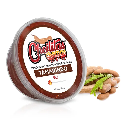 Vista 20 de Cheilitas Chamoy Salsa de caramelo mexicano natural para bordes Hecho a mano para bebidas, cócteles, micheladas, cerveza y más (mango)