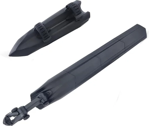 WEEROCK Front and Rear Bike Fender Frame Downtube Bicycle Mudguard and Adjustable Rear Bike Fender for 24 26 28 Inch Bicycle, Mountain Bike,MTB,