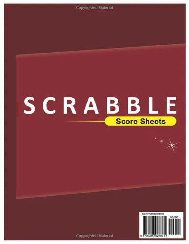 Vista 2 de Scrabble Score Sheets Large Print Score Pads, 8.5" x 11" 100+ Pages