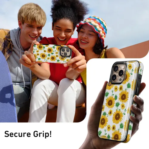 Vista 567 de LETO para iPhone 15 Pro Funda tipo cartera - Tapa tipo folio con patada - Diseños de moda - Tarjetero - Funda protectora para mujeres y niñas - 6.1