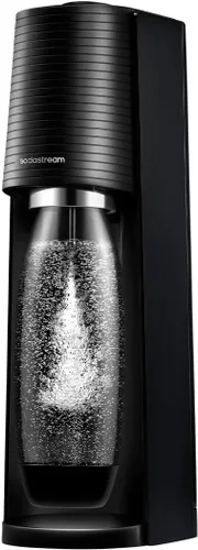 Vista 2 de SodaStream Terra - Máquina para hacer agua con gas, con botella de agua reutilizable sin BPA de 1 litro para carbonatación y cilindro de gas de CO2