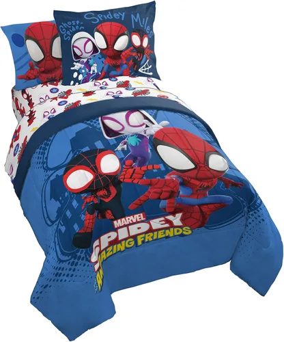 Vista 18 de Jay Franco Minecraft Daytime - Juego de ropa de cama completa de 7 piezas - Incluye edredón y juego de sábanas - La ropa de cama presenta a Alex