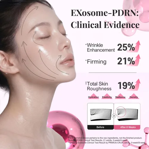 Vista 5 de FROM ZERO EX-PDRN Glow Mist, spray de tóner de ceramida rosa, aroma a rosa, hidratación ligera, hidratante, brócoli PDRN, exosomas de Jinseng