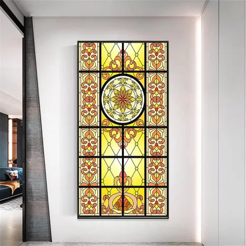 Vista 14 de Película de privacidad para ventanas, estilo diamante, vidrio manchado, sin pegamento, adherencia estática, calcomanías decorativas esmeriladas