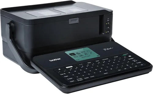 Vista 3 de Brother Etiquetadora P-touch, Etiquetadora portátil industrial comercial/Lite, PTD800W, conectividad Wi-Fi-Mobile-PC, etiquetado multilínea extra