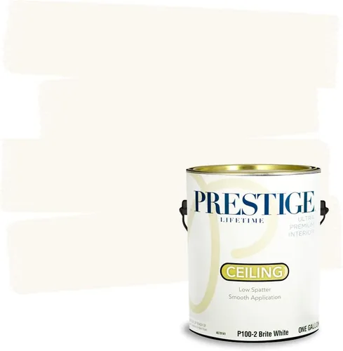 PRESTIGE - Pintura para techos interiores, 1 galón, blanco brillante