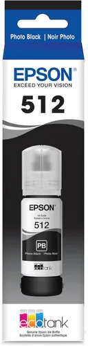 Vista 10 de EPSON 512 EcoTank Ink Botella de ultra alta capacidad negra (T512020-S) Funciona con ET-7700, 7750