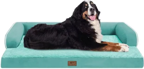 Vista 89 de Cama ortopédica extra grande para perros impermeable: cama de espuma viscoelástica para perros XL y extra grandes, sofá sofá, lavable con funda