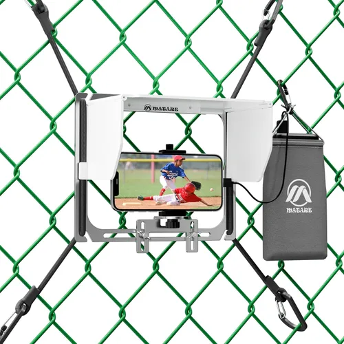 Vista 8 de Montura de Valla para Celular con Sombra, Kit de Montaje para Grabación de Juegos Compatible con Gamechanger, iPhone, Mevo Start, Teléfonos y GoPro