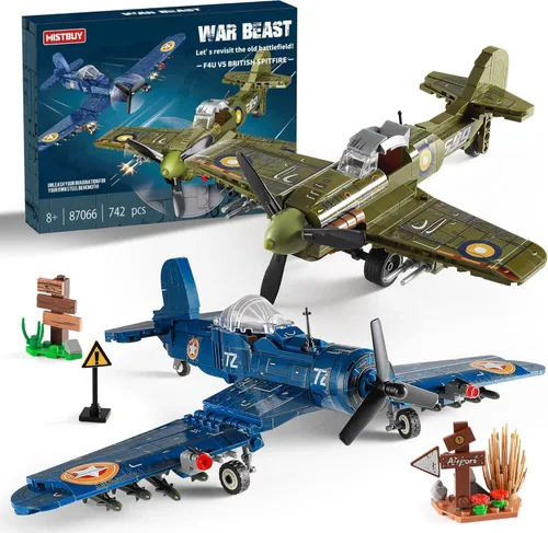 Vista 8 de Juego de bloques de construcción de juguete de tanque militar compatible con Lego, crea un tanque blindado o 16 modelos militares pequeños, gran