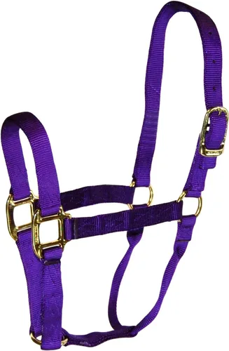 Vista 10 de Hamilton Quality Horse Halter, nailon de triple capa de 3/4 pulgadas, destete o poni grande, 200-300 libras, negro