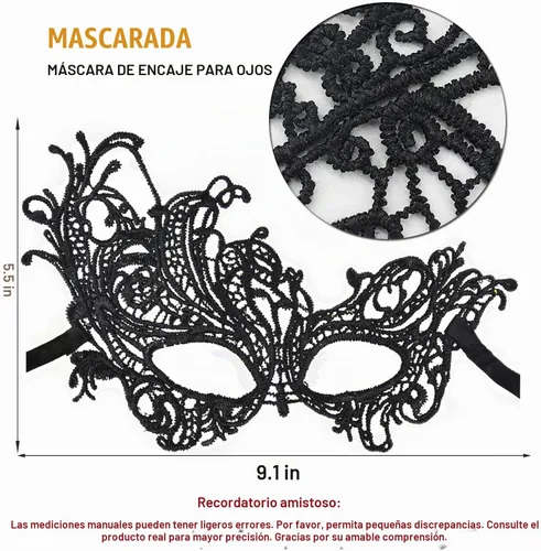 Vista 3 de MYMENU Máscara de baile para mujer, de encaje, veneciana, de Halloween, para fiesta de disfraces, Mardi Gras (3 Fénix)