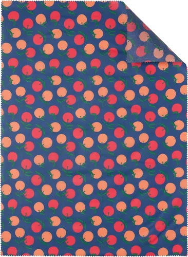 Ecologie Cera de abeja reutilizable para almacenamiento de alimentos con estampado de cítricos, envoltura extra grande, 17 x 22.75 pulgadas