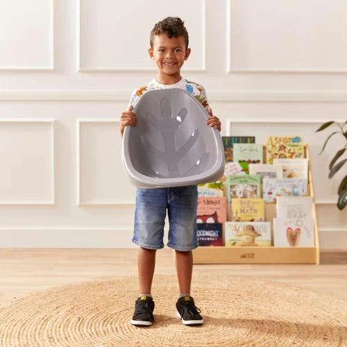 Vista 24 de ECR4Kids Leaf Asiento de suelo, silla mecedora, morado, 6 piezas