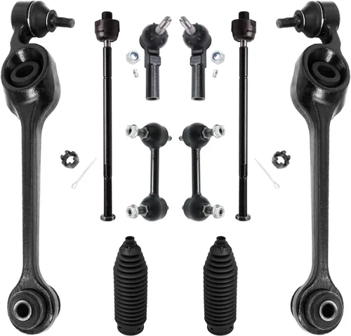Vista 83 de Detroit Axle - Kit de suspensión delantera de 10 piezas para Ford Freestar Mercury Monterey 04-07, 2 brazos de control inferiores con rótula 4