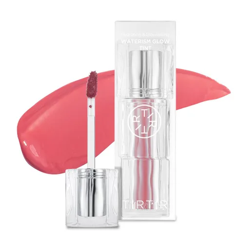 Vista 28 de TIRTIR Brillo labial teñido Waterism de tamaño mini #01 rosa malva, 0.06 onzas líquidas – Brillo de labios Kiss Ready, 12H de larga duración,