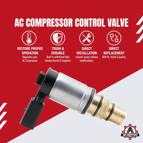 Vista 2 de Válvula de solenoide de control del compresor de AC para Volkswagen Jetta Sanden PXE16 PXE14 1K0820803E - VW GTI, Golf, Passat, Tiguan, Jetta TDI
