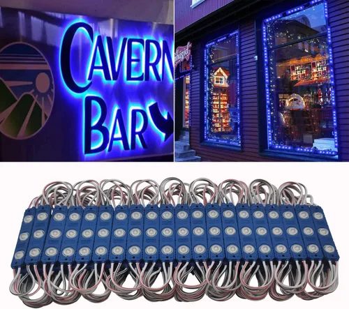 Vista 10 de Módulo LED, 20 piezas, 3 m (9.8 pies) 2835 SMD, 150 lúmenes por módulo LED, IP65, luz decorativa impermeable para inflables navideños, letras