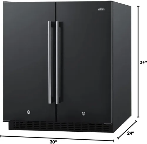 Vista 6 de Summit FFRF3070B 5.4 Cu. Ft. Built-In Frost Free Refrigerator Freezer