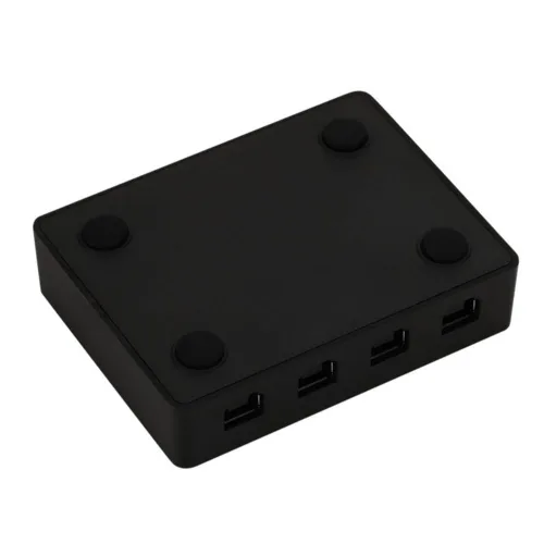 Vista 3 de Conmutador KVM USB2.0 4 en 1 Salida 2 en 1 Salida 1 en 4 Salida bidireccional Interconvertible 4 Way Computadora portátil Compartida USB Impresora