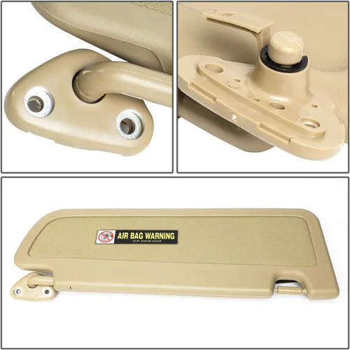 Vista 5 de Auto Dynasty Parasol para interior del conductor izquierdo de color beige, estilo OE compatible con Honda Civic 06-11