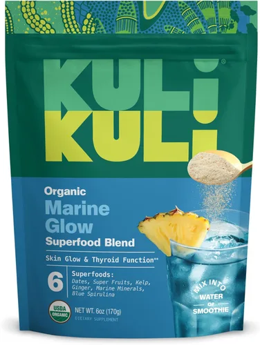 Vista 10 de Kuli Kuli Green Power [6 onzas] - Polvo Super Greens - Mezcla de moringa, pasto de trigo, brócoli y cebada densa en nutrientes, polvo