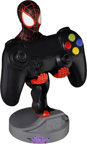Vista 11 de Exquisite Gaming Cable Guy - Marvel Spiderverse: Miles Morales Spiderman - Controlador de carga y soporte para dispositivos - Juguete - Xbox 360
