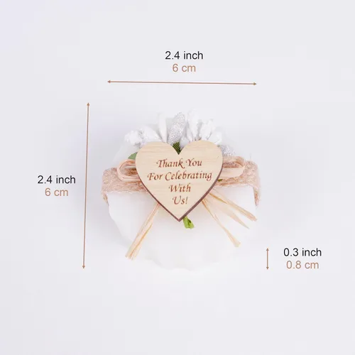 Vista 2 de HTF - Paquete de 10 regalos de boda, regalos de dama de honor, regalos de despedida de soltera, regalos de compromiso, decoraciones de boda, mini