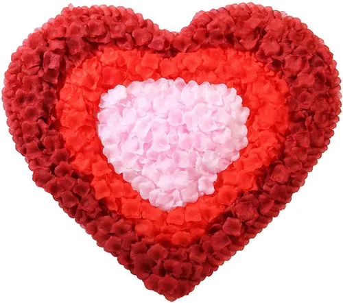 Vista 119 de CODE FLORIST 1100 pétalos de rosa de seda para el día de San Valentín, pétalos de rosa falsos para noches románticas, bodas, propuestas