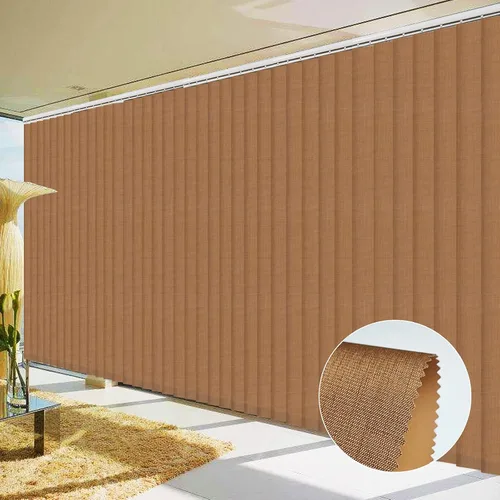 Vista 17 de FACIMI Persianas verticales opacas, color verde manzana personalizada de 3.5 pulgadas, persianas verticales de tela con listones de protección UV