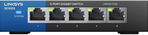 Vista 6 de Linksys LGS105: Interruptor Gigabit Ethernet de 5 puertos para Escritorio de Negocios No Administrado, Red de Computadora, Velocidad de Conexión por