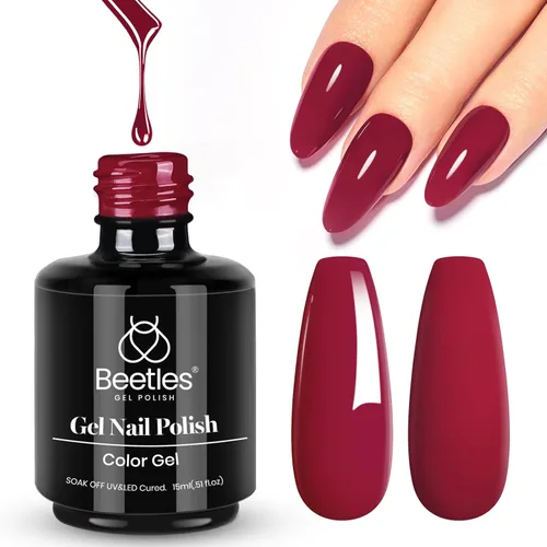 Vista 40 de Beetles - Esmalte de uñas de gel blanco perla, 0.5 onzas líquidas, color blanco perla, brillante, sirena, concha nacarada, esmalte de uñas de gel